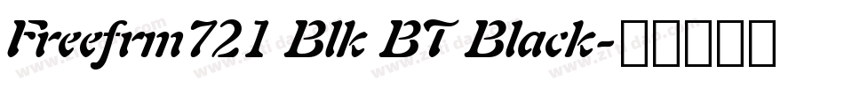 Freefrm721 Blk BT Black字体转换